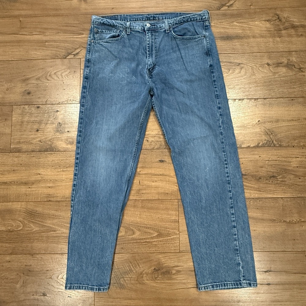Levi's 505 Jeans Mens 38 x 32 Regular‎ Fit Straight Leg Modern Med Wash Denim
